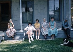 S0197 Bertha Bennett; Ruth, Ann Bennett; Harriet (Hattie) (Izana Follett) Bennett, Alice Bennett; uncle Allie Follett; Hubbardsron MA